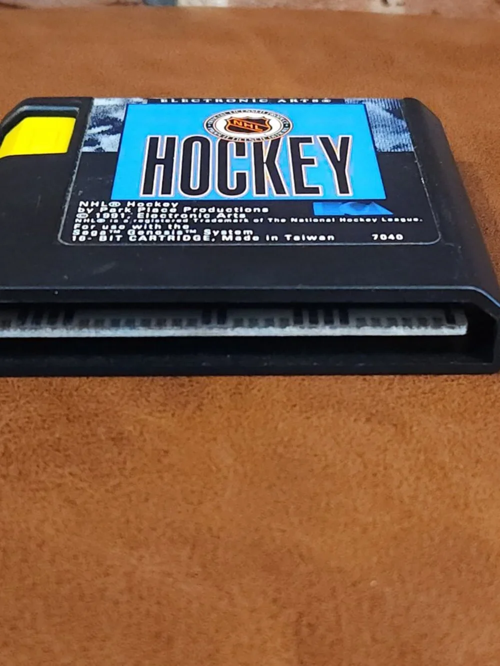 Vintage EA Sports NHL Hockey Game Cartridge for Sega Genesis Console 1991 Gaming